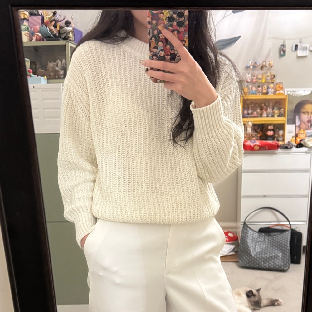 ARITZIA white crewneck sweater